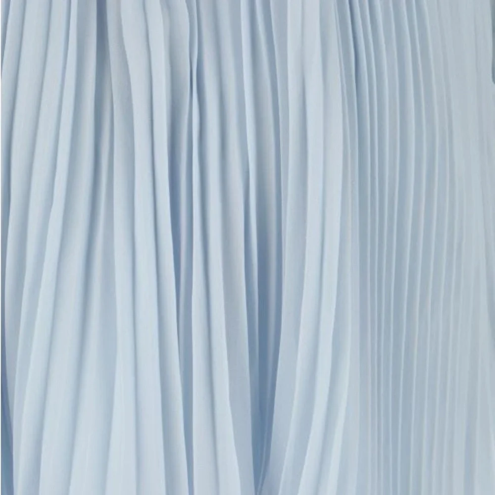 Self Portrait Chiffon Light Blue Women's Dress - Picture 6 of 6